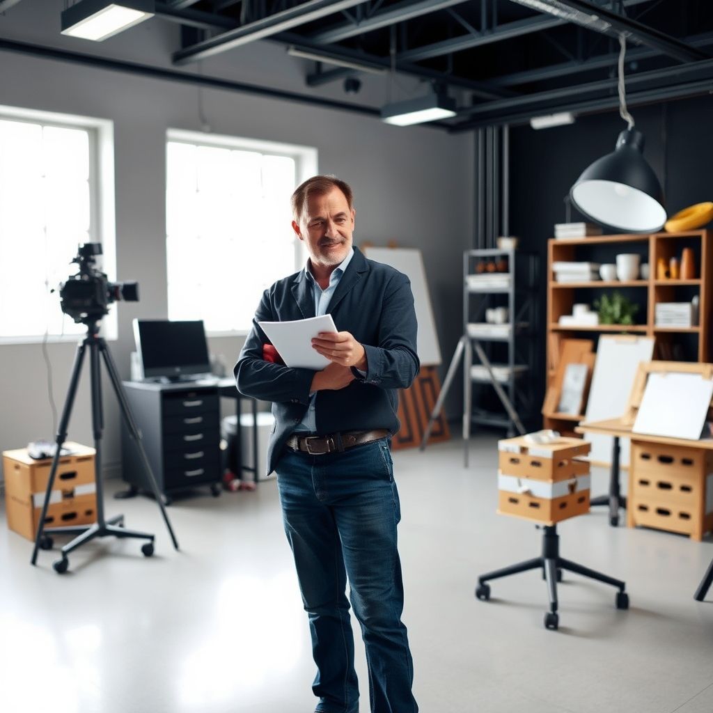 Ingénieur du son au travail dans un studio moderne